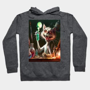 Cat Mad Scientist Hoodie